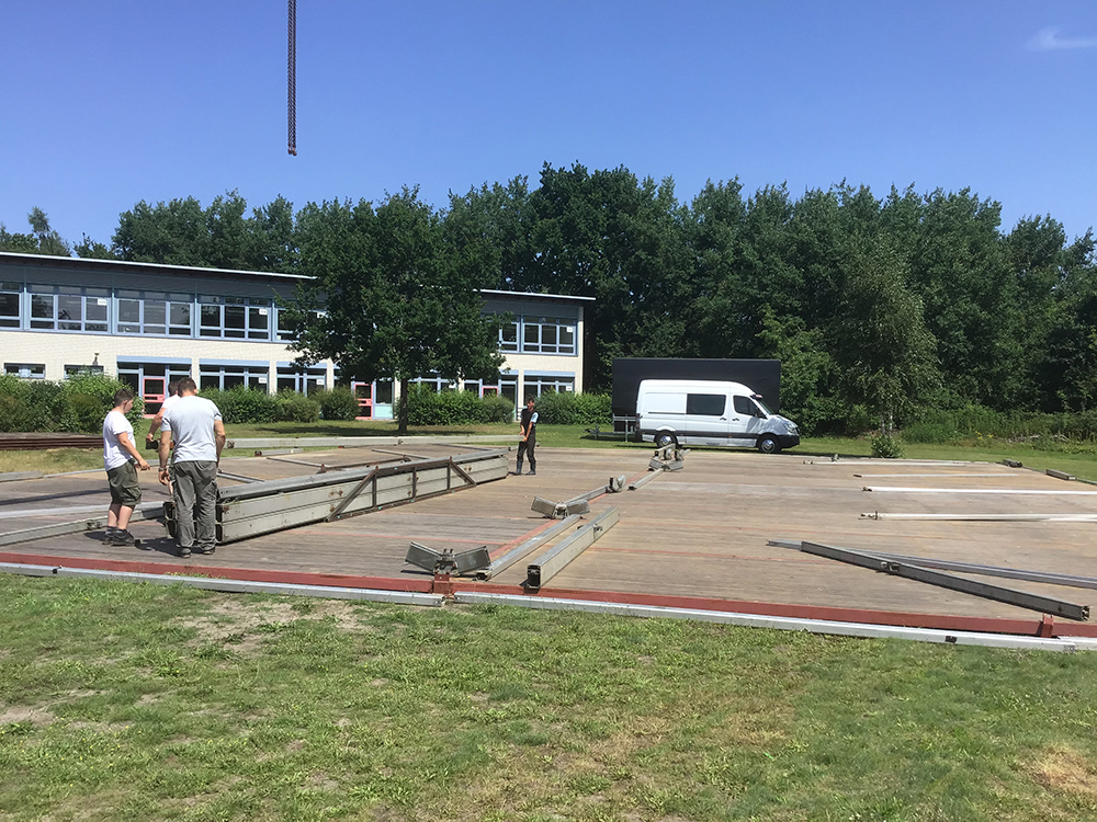 Der Aufbau zum Festivalstart am 23.07.21 ist im vollen Gange